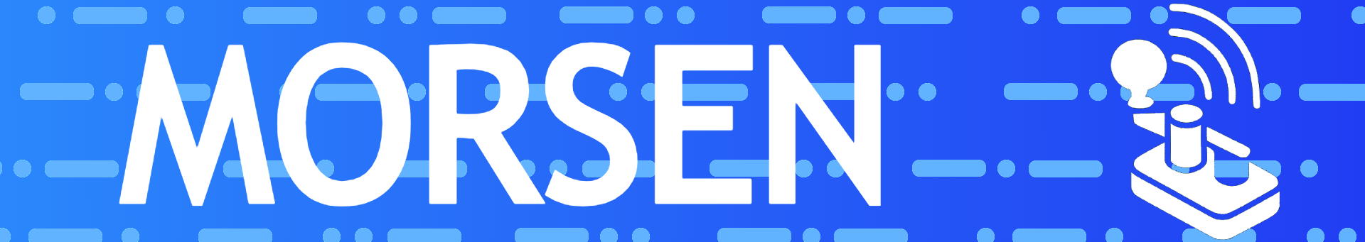 Illustration von Morsezeichen und Funkwellen